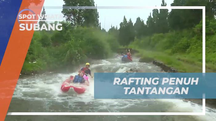 Menguji Nyali dalam Rafting di Air Hangat Subang