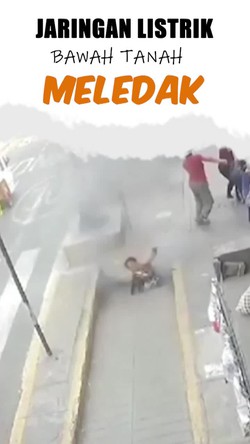  Video: Detik-detik Jaringan Listrik Bawah Tanah Meledak di Peru