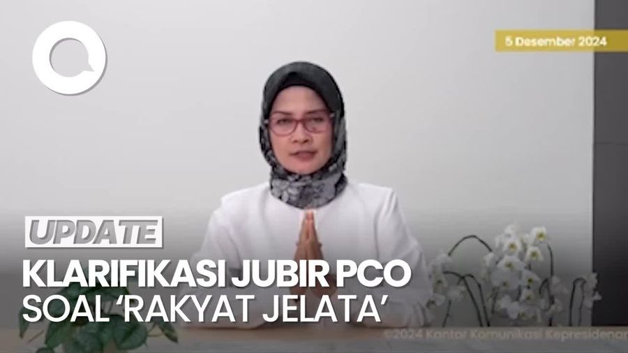 Video Permintaan Maaf Jubir PCO Adita Atas Diksi Rakyat Jelata