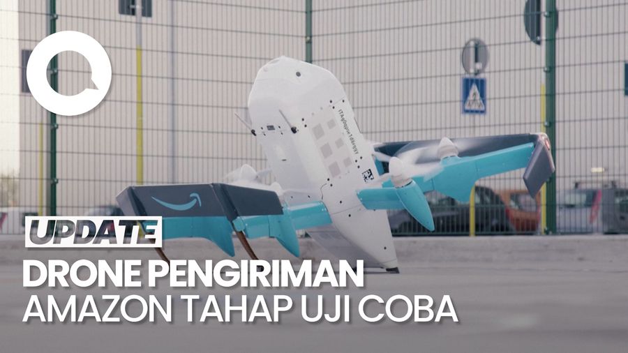 Video: Amazon Sukses Uji Coba Gunakan Drone Pengiriman