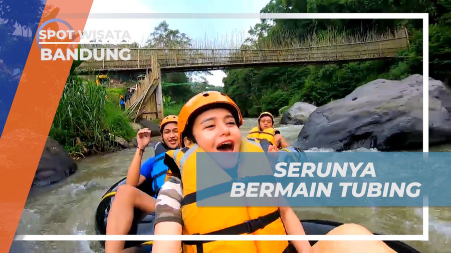 Tantang Adrenalin Bermain Tubing di DRiam Riverside Bandung