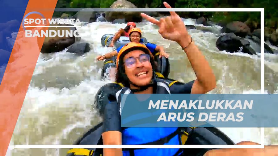 Menaklukkan Derasnya Arus Sungai di Wahana Tubing Bandung