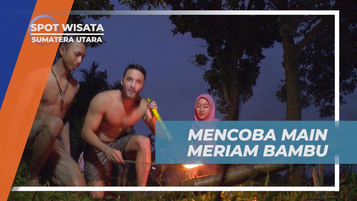 Cobalah Main Meriam Bambu di Sumatera Utara bersama Selebriti