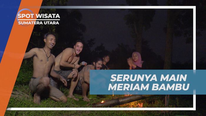 Keseruan Bermain Meriam Bambu di Sumatera Utara
