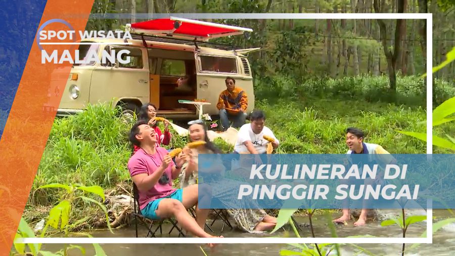Piknik Spesial di Pinggir Sungai Coban Rondo Malang dengan Jagung Bakar