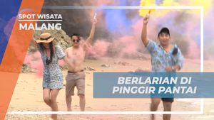 Berlarian dan Bersenang-senang di Pinggir Pantai Teluk Asmara Malang