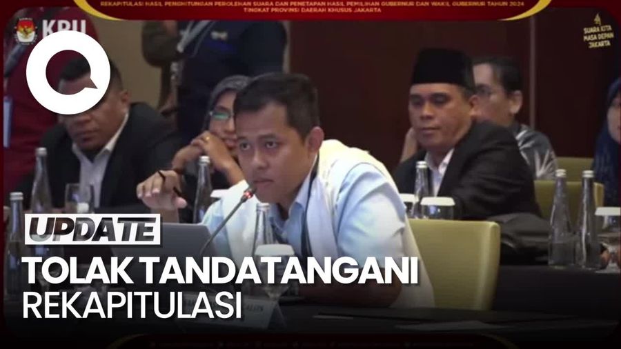 Video Saksi RK-Suswono Tolak Tanda Tangan Rekapitulasi di Kepulauan Seribu