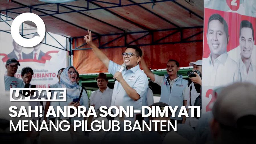 Video KPU Tetapkan Andra Soni-Dimyati Natakusumah Menang Pilgub Banten 2024