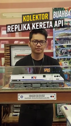 Video: Berkenalan dengan Rifqi, Kolektor Muda Replika Kereta Api dari Bandung