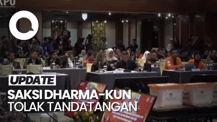 Video: Saksi Dharma-Kun Ogah Tandatangani Hasil Rekapitulasi Suara