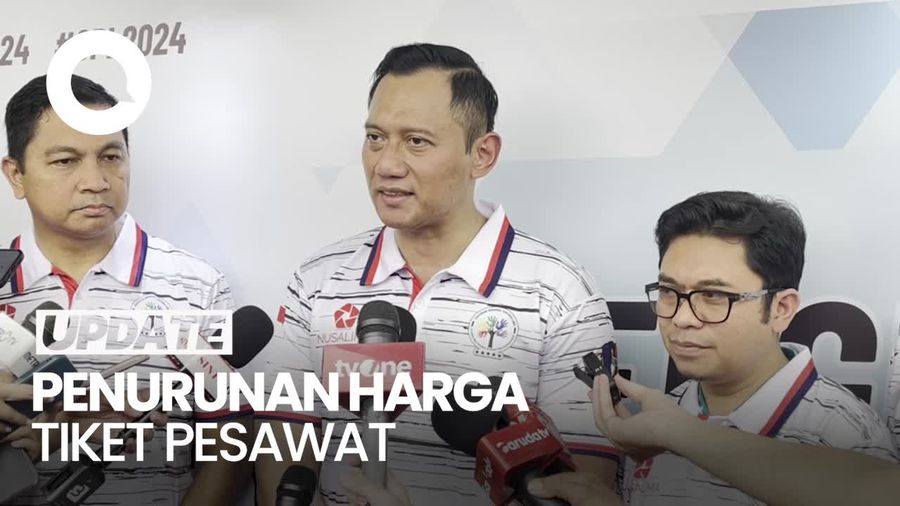 Video: AHY soal Penurunan Harga Tiket Pesawat Saat Nataru