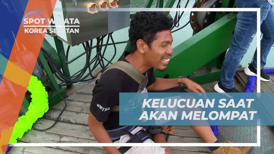 Kelucuan dan Ketegangan Sebelum Melompat di Bungee Jumping Korea Selatan
