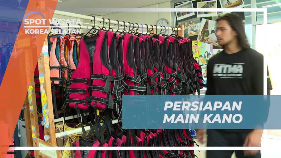 Persiapan Seru Sebelum Menyusuri Sungai dengan Kano di Chuncheon, Korea Selatan