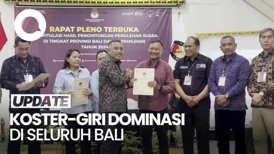 Video Rekap Hasil Pilgub Bali: Koster-Giri Unggul di Seluruh Kab/Kota