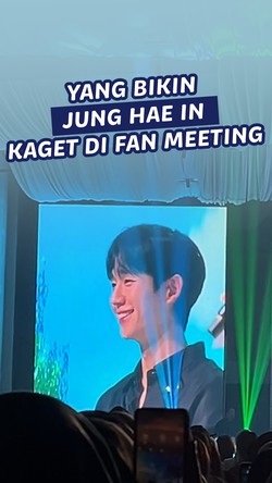 Video Momen Tak Terduga yang Bikin Jung Hae In Kaget di Fan Meeting
