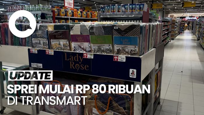 Video: Sprei di Transmart Full Day Sale Murah Meriah, Mulai Rp 80 Ribuan!