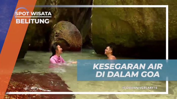 Menikmati Kesegaran Air di Dalam Goa Tanjung Klayang Belitung