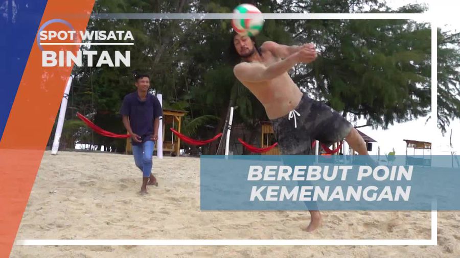Bertanding Voli Pantai dengan Semangat di Pulau White Sand Bintan
