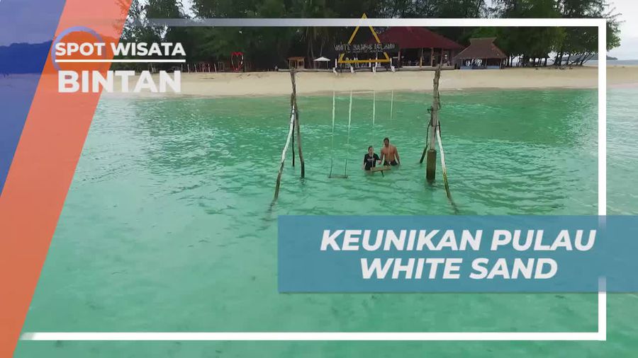 Menemukan Spot Unik Ayunan Laut di Pulau White Sand Bintan