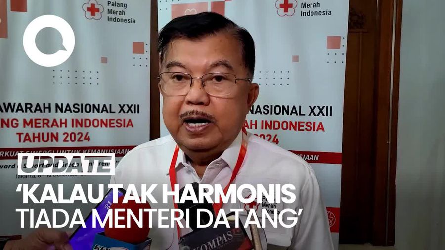 Video JK Tegaskan Hubungan PMI dengan Pemerintah Harmonis