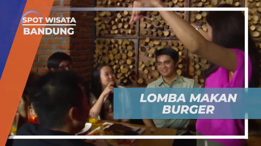 Lomba Makan Burger Monster di Karnivor Bandung