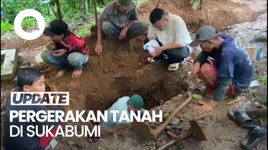 Video: Belasan Makam di Sukabumi Dipindahkan gegara Pergerakan Tanah
