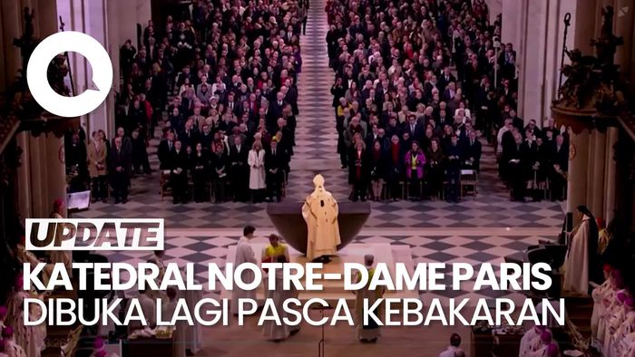 Video: Momen Misa Pertama di Katedral Notre-Dame Setelah 5 Tahun Restorasi