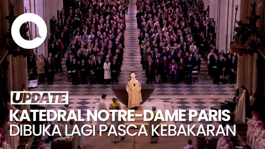 Video: Momen Misa Pertama di Katedral Notre-Dame Setelah 5 Tahun Restorasi