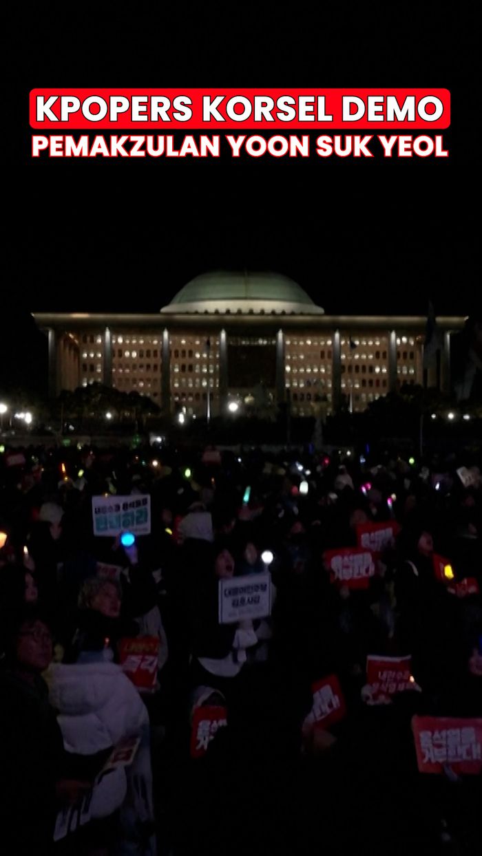 Video: Nyala Lightstick K-Pop di Demo Korsel Tuntut Pemakzulan Yoon Suk Yeol
