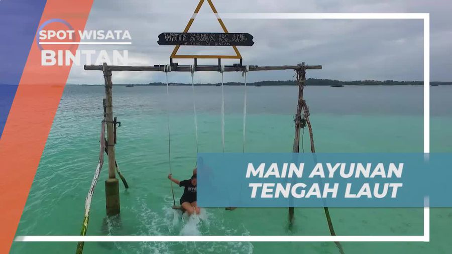 Bermain Ayunan Menantang di Tengah Laut Pulau White Sand Bintan