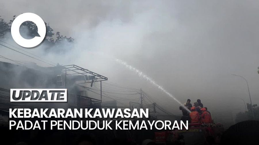 Video: Kebakaran Landa Kawasan Padat Penduduk Dekat Pasar H Jiung Kemayoran