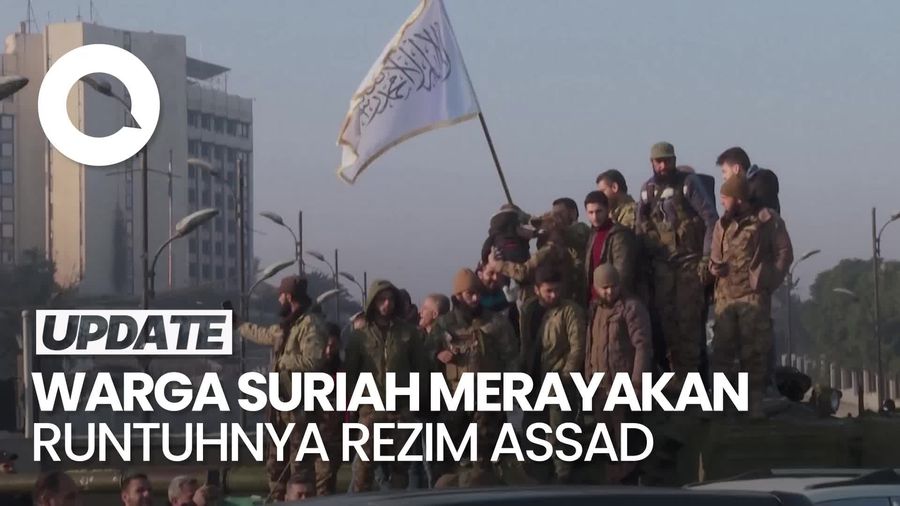 Video: Ekspresi Warga Suriah Merayakan Runtuhnya Rezim Assad