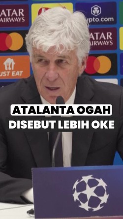 Video Gasperini: Lebay Kalau Atalanta Lebih Diunggulkan Ketimbang Madrid