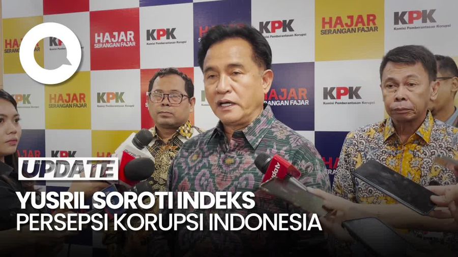 Video: Menteri Yusril Janji Perbaiki Indeks Persepsi Korupsi Indonesia