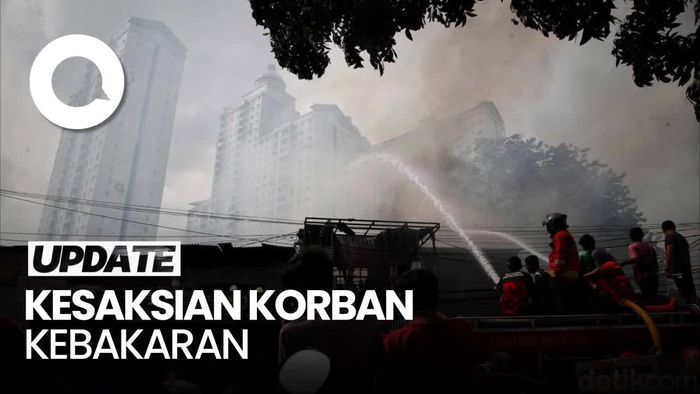 Video: Kesaksian Korban Kebakaran di Kebon Kosong Kemayoran