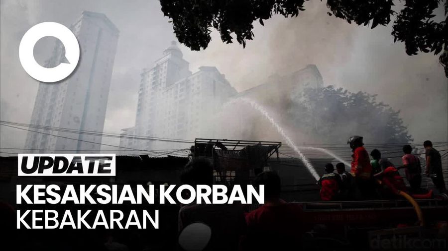 Video: Kesaksian Korban Kebakaran di Kebon Kosong Kemayoran