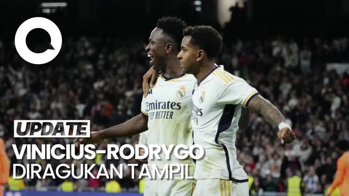 Video Vinicius-Rodrygo Diragukan Tampil Lawan Atalanta, Bellingham Pulih