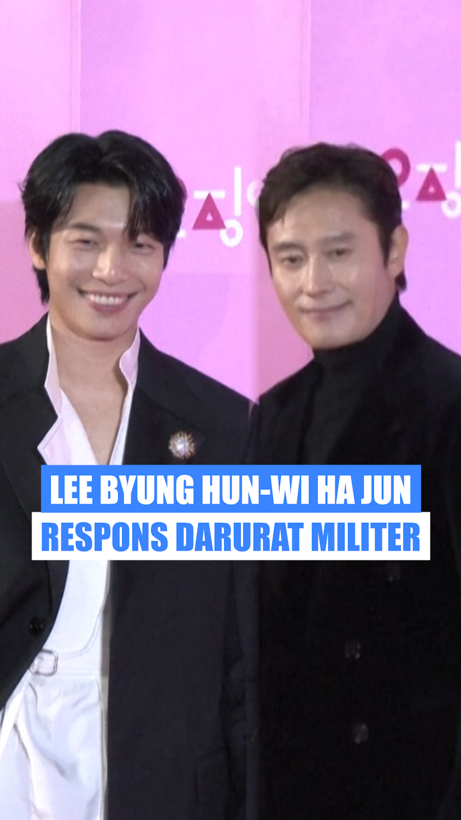 Video Lee Byung Hun-Wi Ha Jun soal Darurat Militer di Premiere Squid Game 2