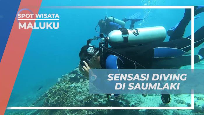 Menikmati Sensasi Diving di Laut Biru Pulau Nustabun, Maluku
