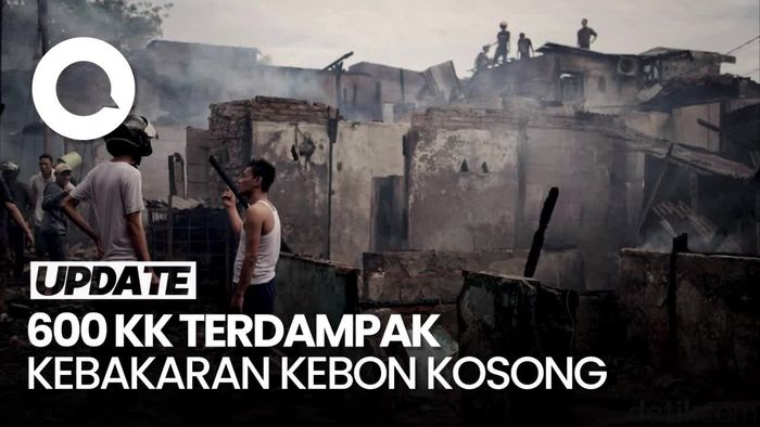 Video Kebakaran di Kebon Kosong: 200 Rumah Terbakar, 600 KK Terdampak