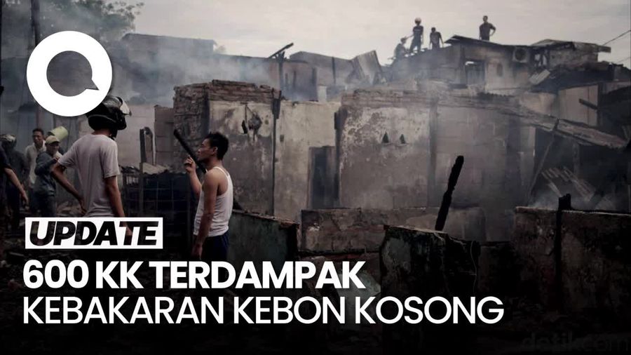 Video Kebakaran di Kebon Kosong: 200 Rumah Terbakar, 600 KK Terdampak