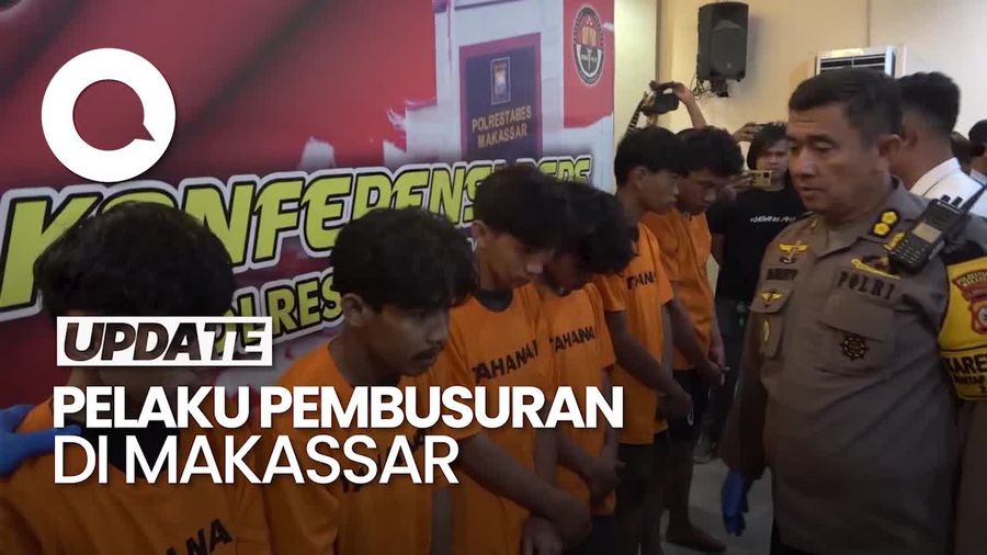 Video: Tampang 6 Anggota Geng Motor Pelaku Pembusuran di Makassar