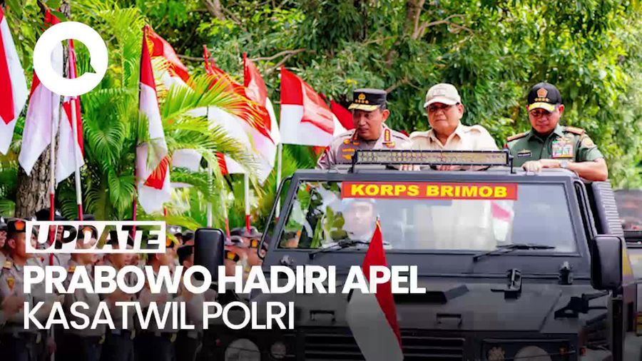 Video: Prabowo Hadiri Apel Kasatwil Polri di Akpol Semarang