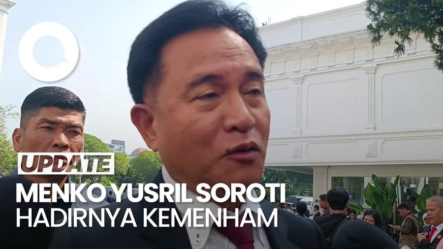 Video Yusril Sebut Prabowo Mungkin Dapat Ilham dari Gus Dur Hadirkan Kemenham
