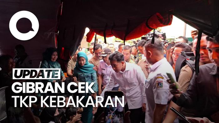 Video: Momen Wapres Gibran Cek Lokasi Kebakaran Kemayoran Jakpus