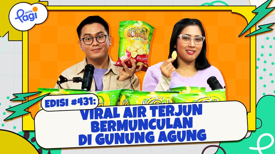 Viral Air Terjun Bermunculan di Gunung Agung