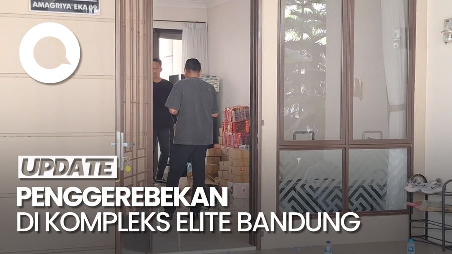 Video Rumah di Kompleks Elite Bandung Digerebek Polisi