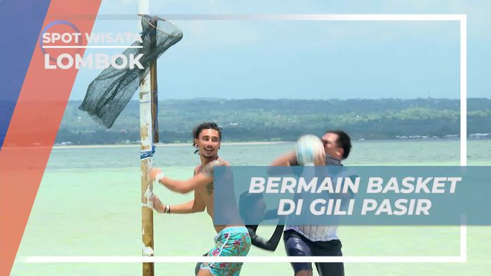 Bermain Basket Seru di Gili Pasir, Lombok