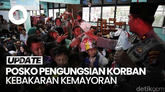 Video Suasana Posko Pengungsian Korban Kebakaran di Kemayoran