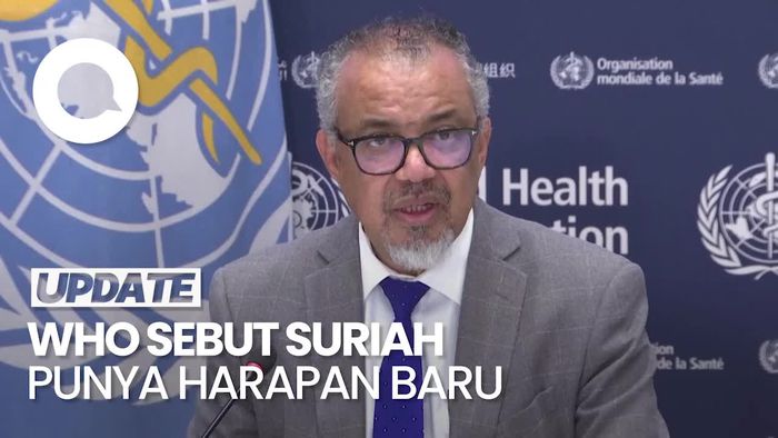 Video Bos WHO soal Penunjukkan PM Sementara Suriah: Harapan Baru